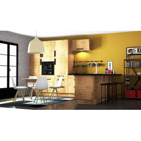 Meuble bas d'angle Design' L100