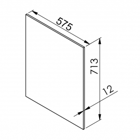 Mon Espace Maison - Joue cuisine PVC gris