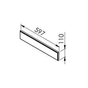Mon Espace Maison - Bandeau four cuisine PVC gris