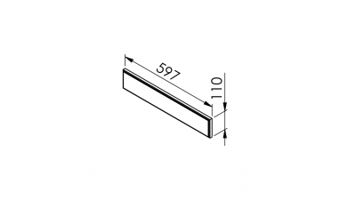 Mon Espace Maison - Bandeau four cuisine PVC gris