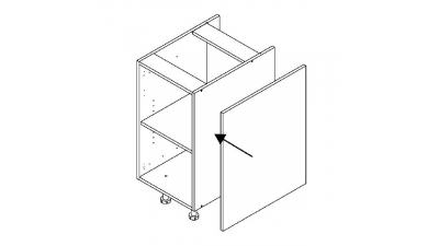 Mon Espace Maison - Joue cuisine PVC blanc