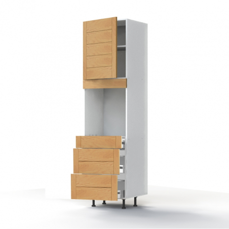 Colonne Design' 1 porte - 1 four - 3 tiroirs - L60
