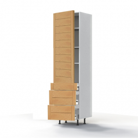 Colonne Design' 1 porte - 3 tiroirs - L60