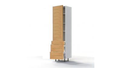 Colonne Design' 1 porte - 3 tiroirs - L60