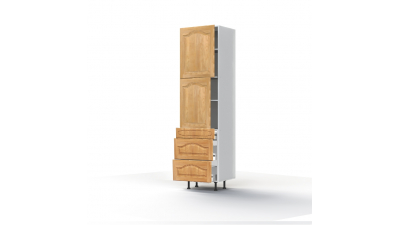 Colonne Champêtre 2 portes - 3 tiroirs L60xH213,8xP56