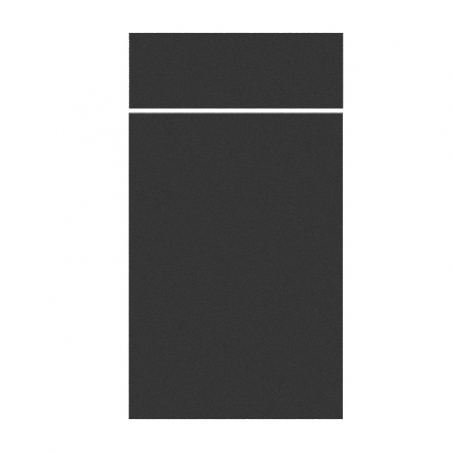 Façade noire mate Porte + Tiroir larg. 40cm x H71cm