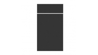 Façade noire mate Porte + Tiroir larg. 40cm x H71cm