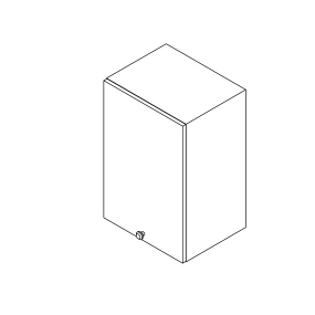 Meuble haut 1 porte - H 60cm x L 40cm x P 30cm