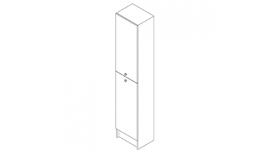 Colonne 2 portes - H 200cm x L 40cm x P 30cm