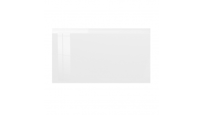 Façade laquée blanche brillante poignée intégrée larg. 80cm x H42.5cm