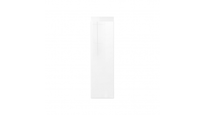 Façade laquée blanche brillante poignée intégrée larg. 20cm x H71cm