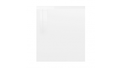 Façade laquée blanche brillante poignée intégrée larg. 60cm x H71cm