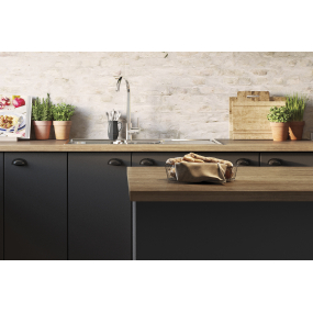 Poignée coupelle Kiara noir mat