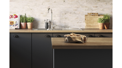 Poignée coupelle Kiara noir mat