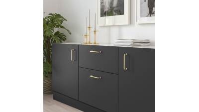 Poignée Aria or blanchi