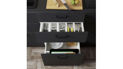 Poignée Aria noir mat