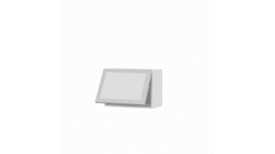 Meuble haut sur hotte Alu L60