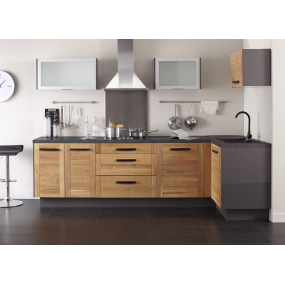 Meuble haut sur hotte Alu L80