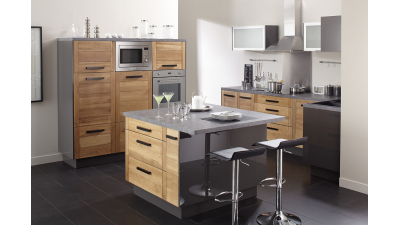 Meuble haut sur hotte Alu L80