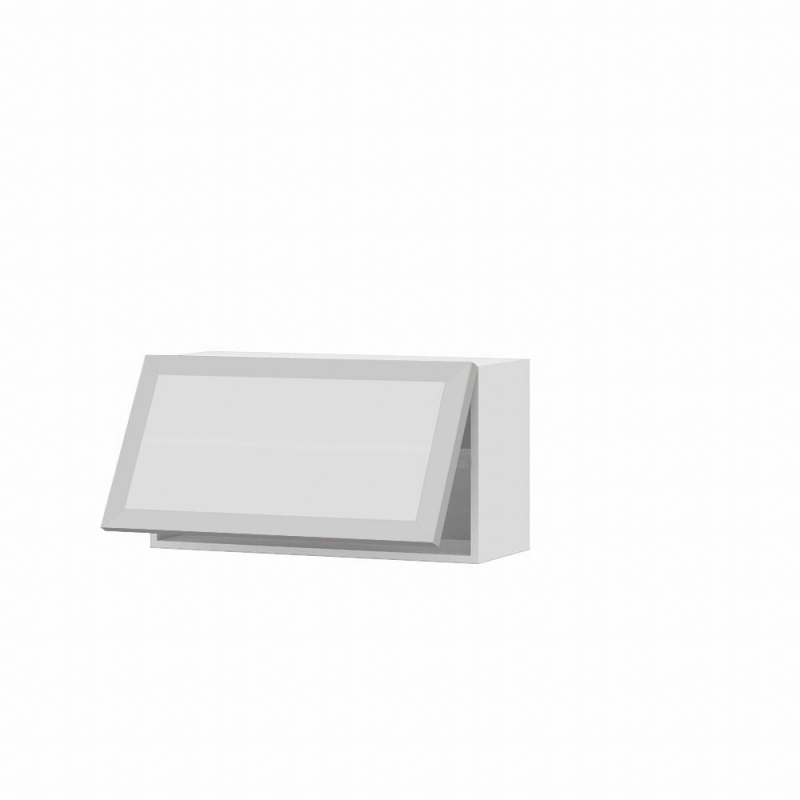 Meuble haut sur hotte Alu L80