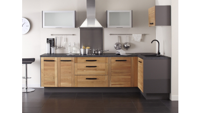 Meuble haut sur hotte Alu L80