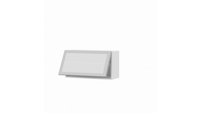 Meuble haut sur hotte Alu L80