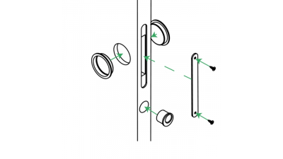 Kit poignée avec serrure
