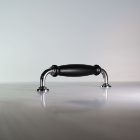 Poignée classique Liath noire / chromée