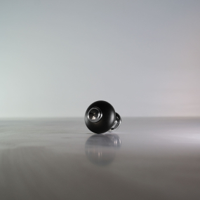 Poignée classique Liath noire / chromée