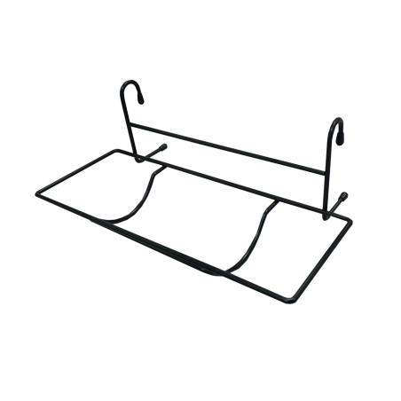 Support pour rouleau à papier pour barre de crédence acier noir mat