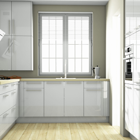 Colonne Epure 2 portes - 1 porte+tiroir larg. 40cm x H213.8cm