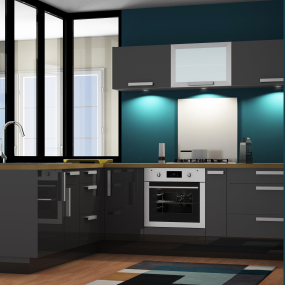 Meuble bas Perla Porte + Tiroir larg. 40cm x H71.5cm