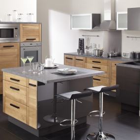 Meuble haut Alu vitré larg. 60cm x H42.8cm