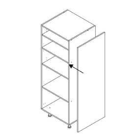 Joue Epure larg. 58cm x H156.6cm