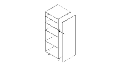 Joue Epure larg. 58cm x H156.6cm
