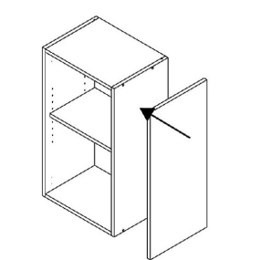 Joue Epure larg. 32cm x H71cm