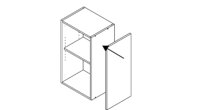 Joue Epure larg. 32cm x H71cm