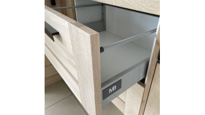 Coulisses tiroir casserolier Larg. 80cm
