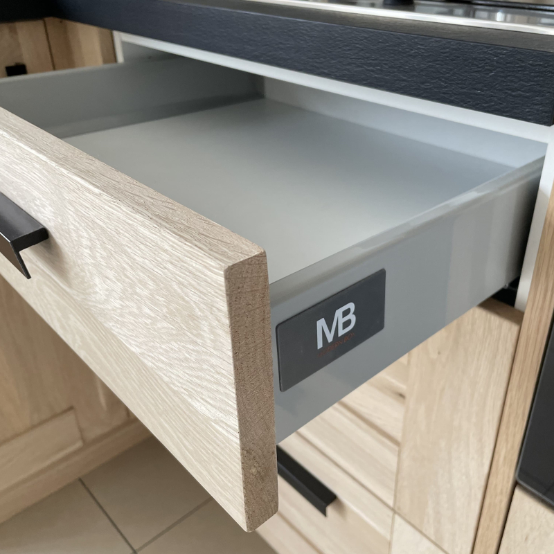 Coulisses pour meuble de cuisine larg. 80cm