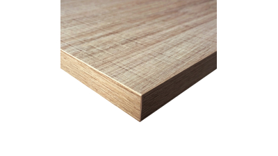 Meuble bas sous évier chene clair 2 portes larg. 80cm x H71.5cm