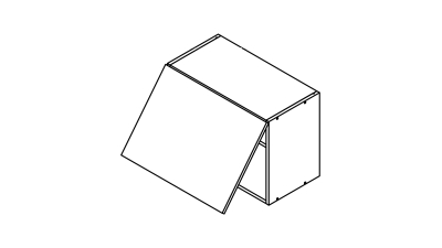 Meuble haut chene clair larg. 60cm x H42.8cm