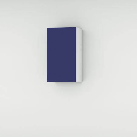 Meuble haut bleu mat larg. 40cm x H71.5cm