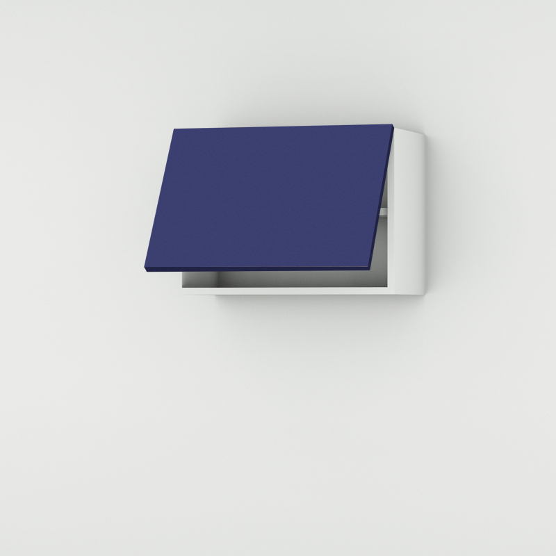 Meuble haut bleu mat larg. 60cm x H42.8cm