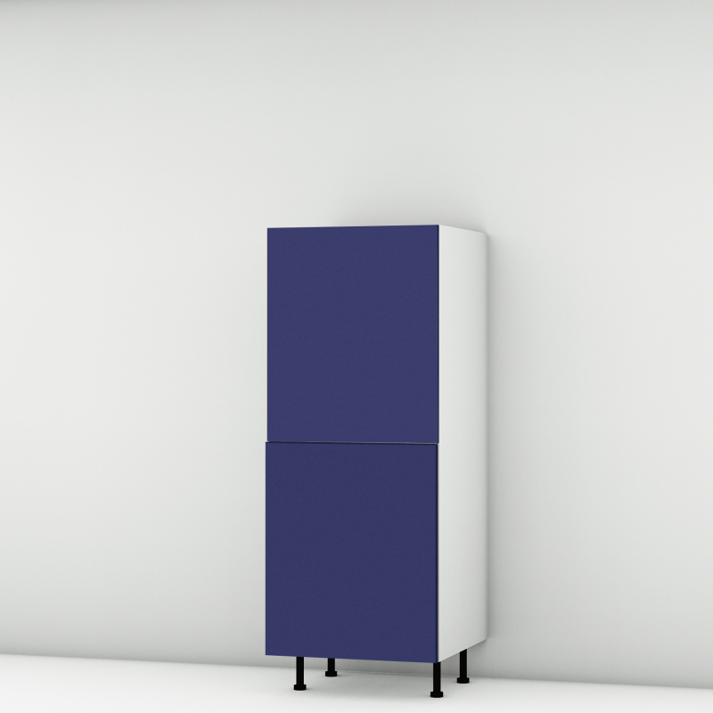 Colonne bleu mat 2 portes larg. 60cm x H142.6cm