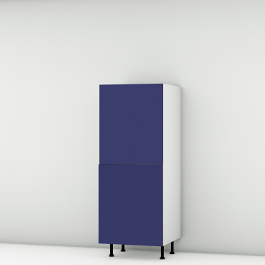 Colonne bleu mat 2 portes larg. 60cm x H142.6cm