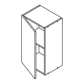 Meuble haut vert mat larg. 40cm x H71.5cm