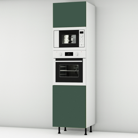 Colonne vert mat 1 porte - 1 four - 1MO - 1 porte larg. 60cm x H213.8cm