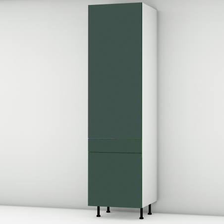 Colonne vert mat 1 porte - 1 porte+tiroir larg. 60cm x H213.8cm