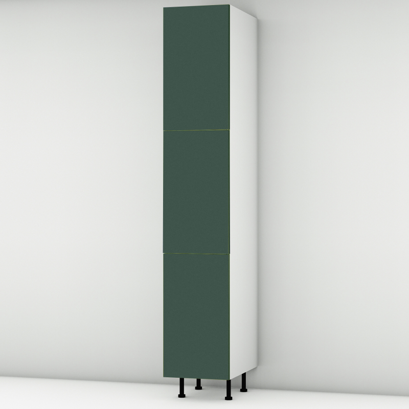 Colonne vert mat 3 portes larg. 40cm x H213.8cm