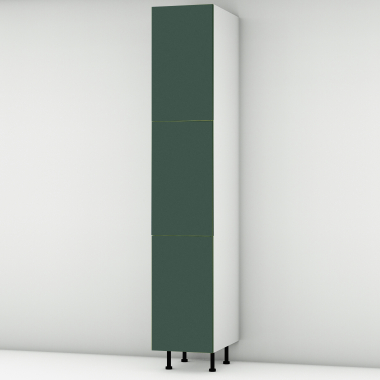 Colonne vert mat 3 portes larg. 40cm x H213.8cm